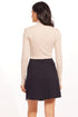 Tailored Pleated Mini Skirt-Black